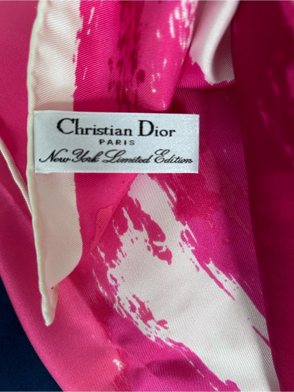 Rare Christian Dior American & French Flag Scarf - Picture 2 of 5